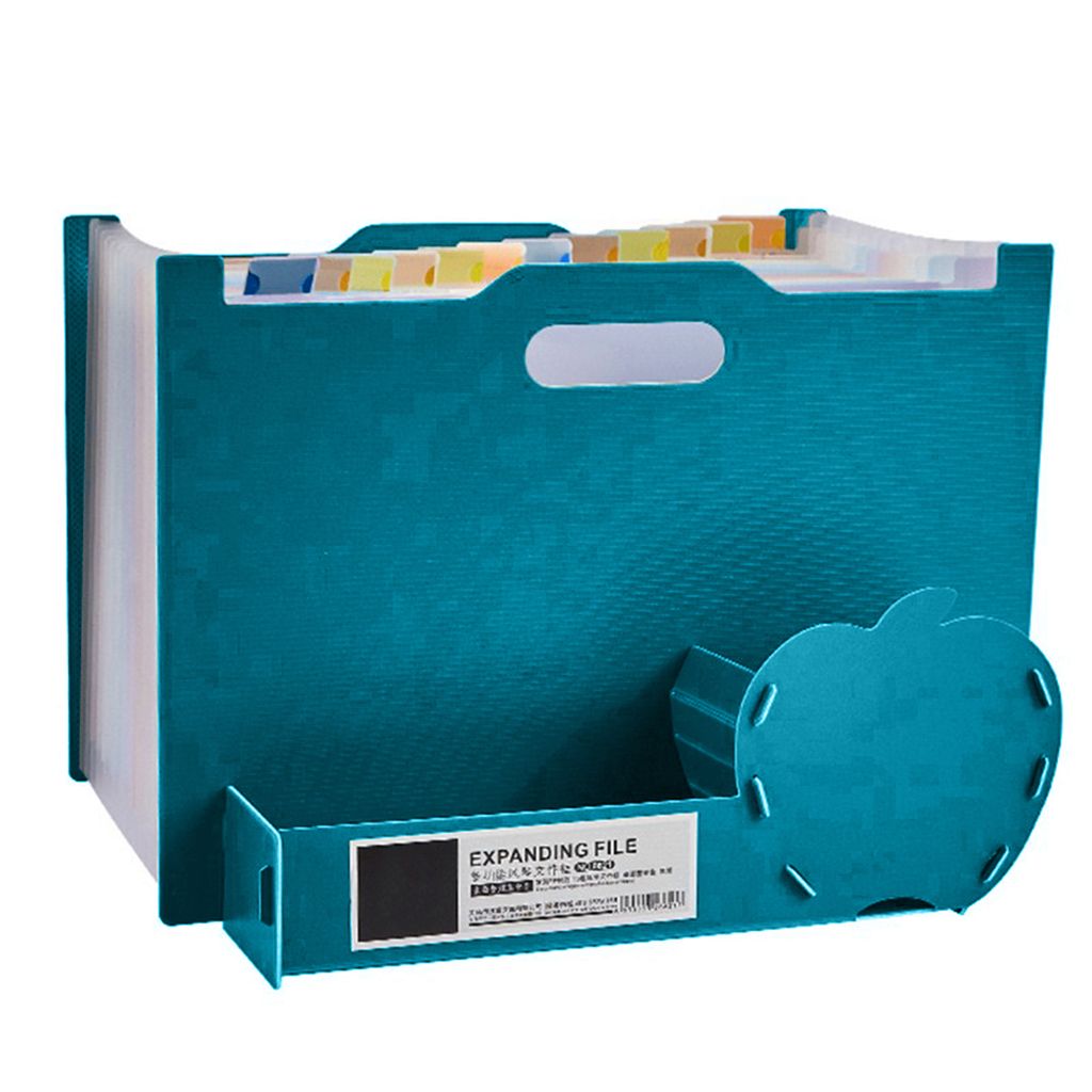 Dateiordner vertikaler Multilayer -Dokumentordner mit großer Kapazität mit abnehmbarem Bleistiftfallstudentenversorgung-Dunkelblau