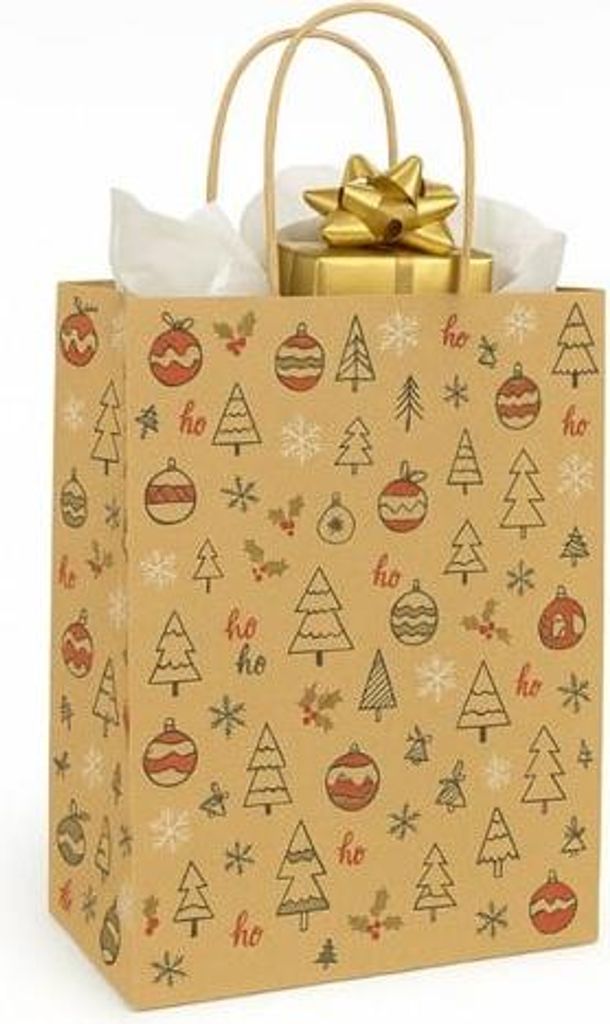 Torba świąteczna brązowa KRAFT 340x140x395mm ORIANE Zdjęcie produktu 