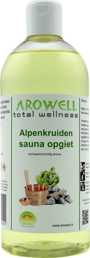 Arowell - Alpenkräuter Saunaaufguss Saunaduftaufgusskonzentrat - 500 ml