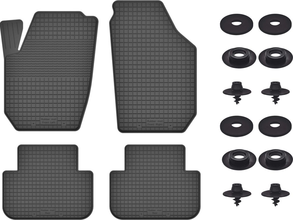Gummimatten Mit Stoppern Für: Dodge Nitro (2006-2011) Schwarz Set