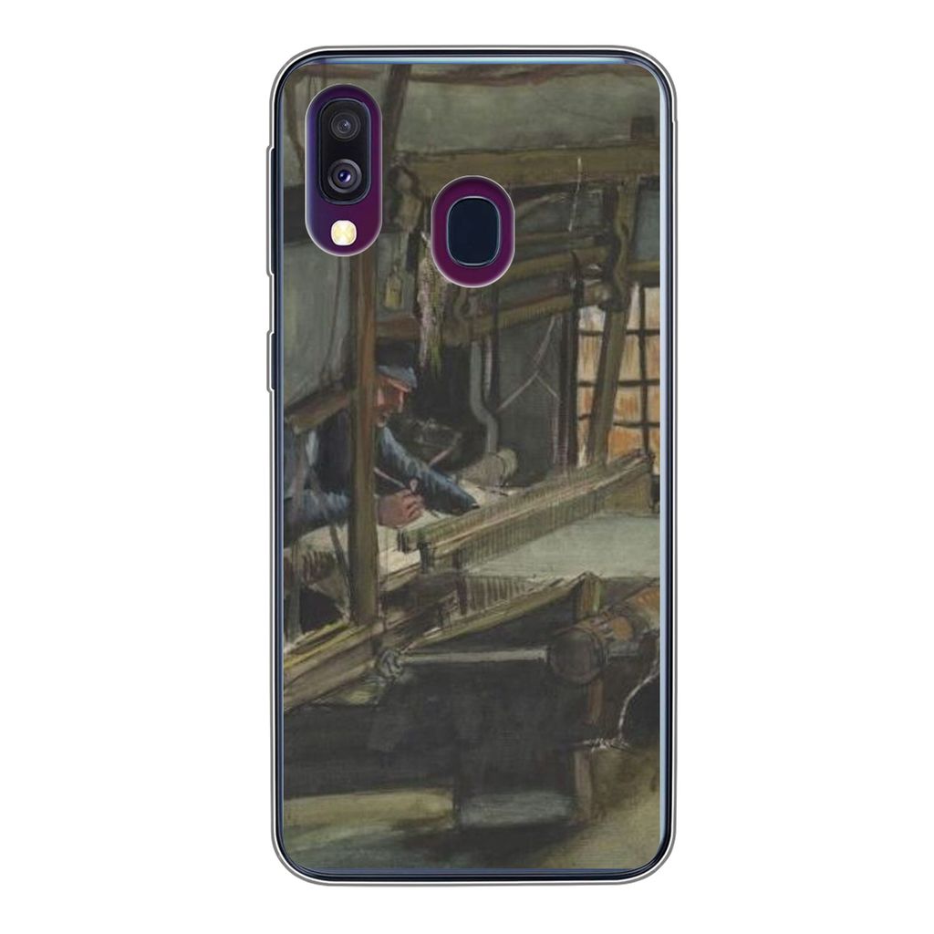 MuchoWow Handyhülle Schutzhülle Hülle für Samsung Galaxy A40 Weber - Vincent van Gogh Silikon Softcase Handy Hülle - Handy-Tasche
