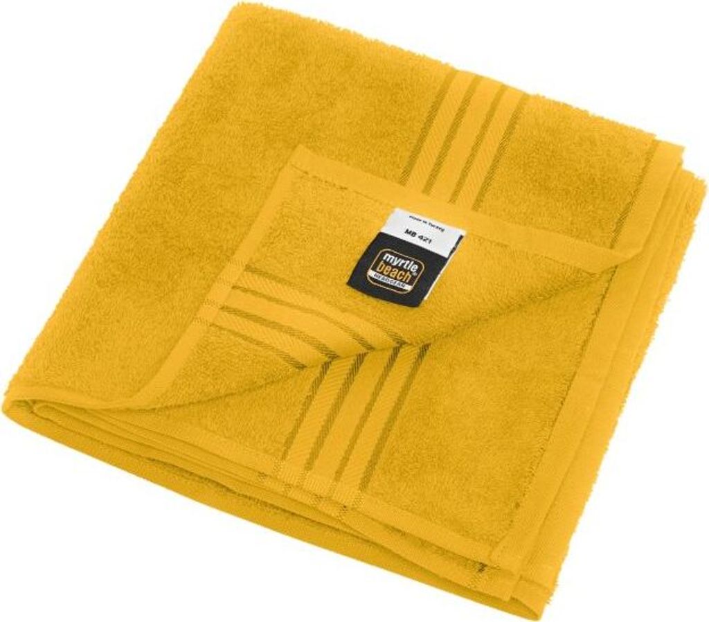 Handtuch in flauschiger Walkfrottier-Qualität gold-yellow, Gr. one size
