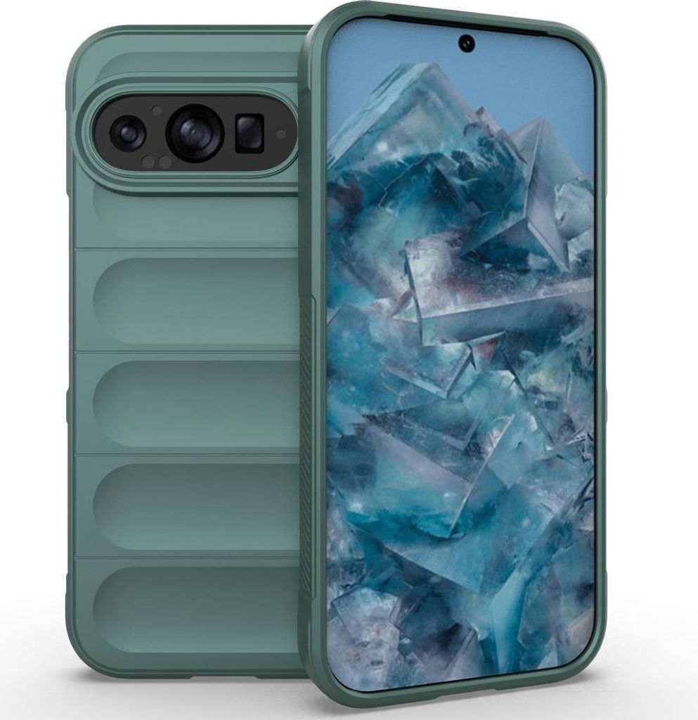 Google Pixel 9 / Pixel 9 Pro Hülle - Coverup Hands-On Rugged Back Cover - Grün