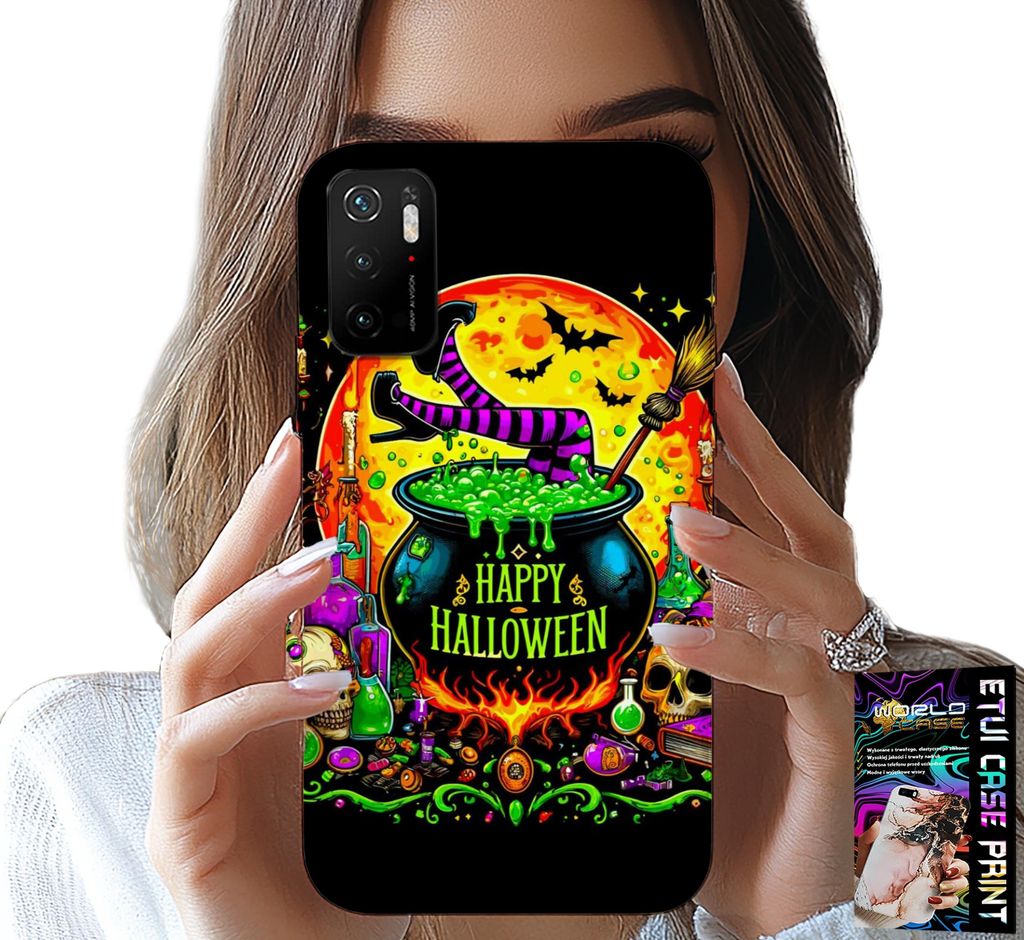 Fall Für Xiaomi Poco M3 Pro 5G - Hexe Kessel Zauberstab Halloween Glas