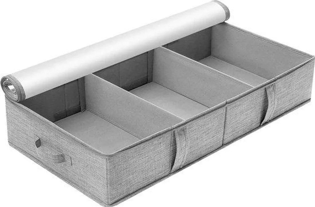 Sac de rangement 50 litres pliable gris pour optimiser vos placards