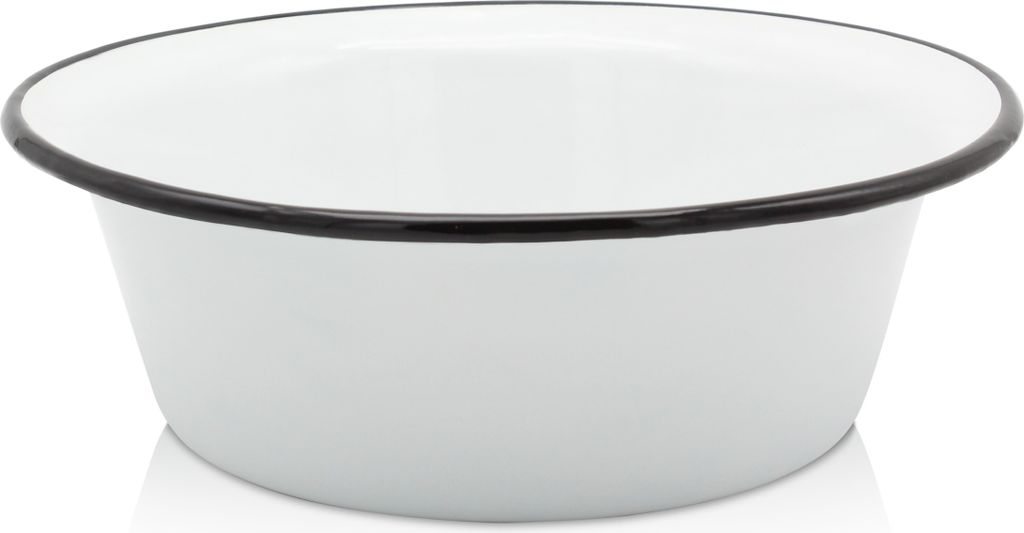 Karl Krüger 101161 Schüssel emailliert, weiß, Ø 16 cm Produktbild 