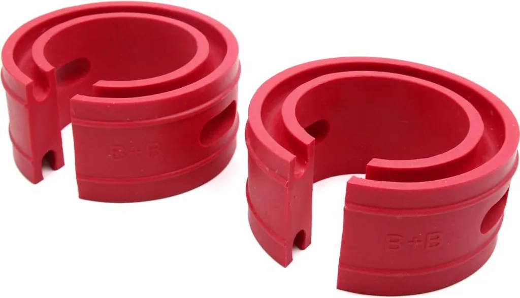 Cale de Ressort Auto Rouge Type-B+ Anti-Vibration et Choc Pack de 2 - 2