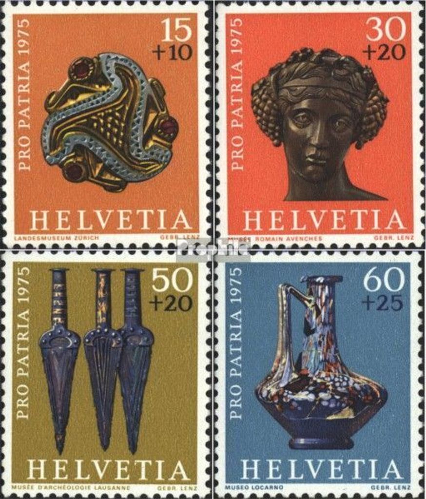 Briefmarken Schweiz 1975 Mi 1053-1056 (kompl.Ausg.) gestempelt Pro Patria