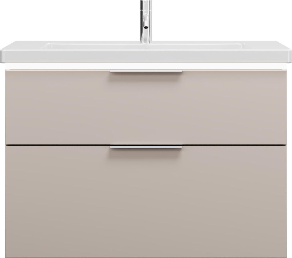 burgbad Eqio Keramik-Waschtisch inklusive Waschtischunterschrank mit LED-Beleuchtung, Breite 930mm, SEZA093F6583C0001G0146