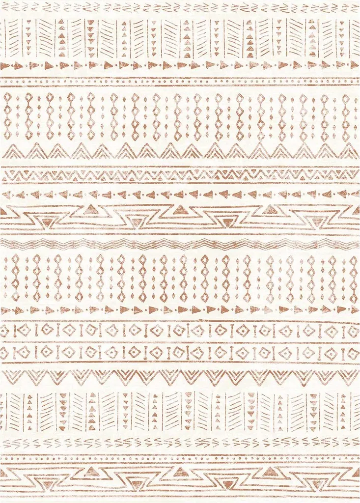 Tapis de salon pour famille 152x244 cm beige antidérapant facile à laver