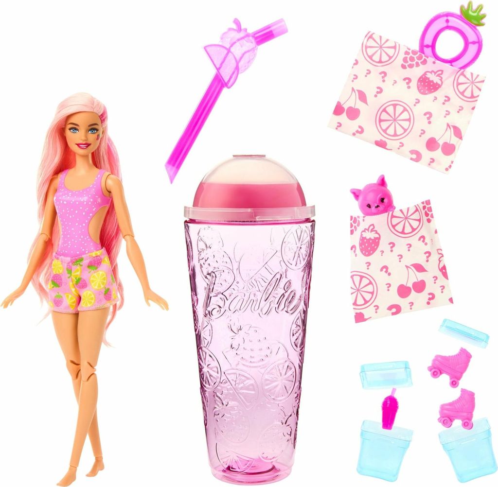 Barbie Pop! Reveal Barbie Juicy Fruits Series - Erdbeer Obrázok produktu 