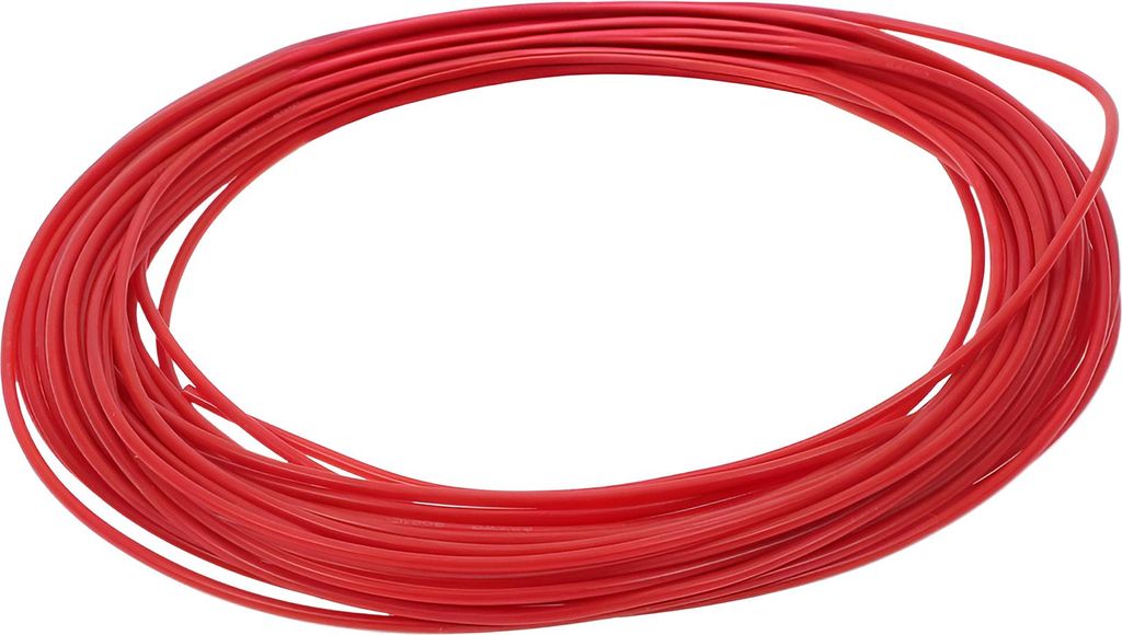 1 Stück 24AWG Universaler Massekabel-Autoradio, Automobil, Autolautsprecher-Stromkabel Vollständig isoliert & Soft-Touch-Mantel TC Rot 33FT