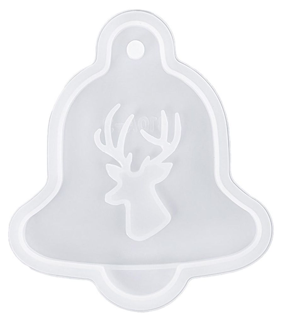 Weihnachts-Silikonformen für die Herstellung von Hirsch-, Weihnachtsmann- und Schneemann-Ornamenten – DIY-Bastelarbeiten – Epoxidharz-Gießfor...