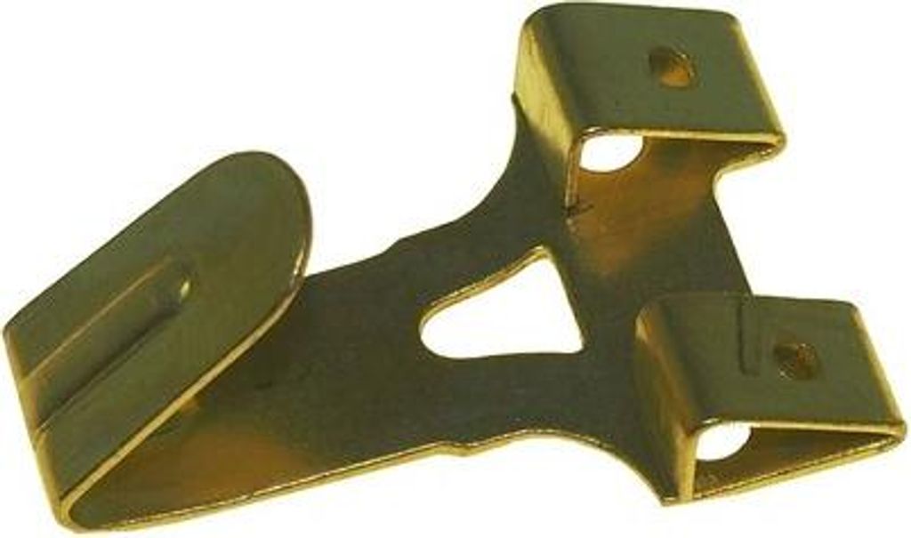 X-Wandhaken 30x20 mm Stahl vermessingt gehärtet mit Stahlnadel Pack a 10 Stück