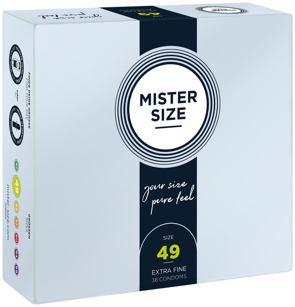 36er Mister Size Kondome 49mm - Gefühlsecht & Extra Feucht Produktbild 