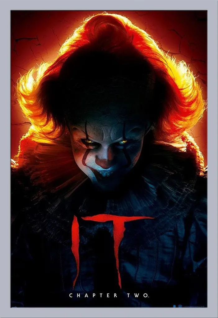 Stephen King IT Capitolo 2 Poster Maxi + Cornice Argento Shinsuke