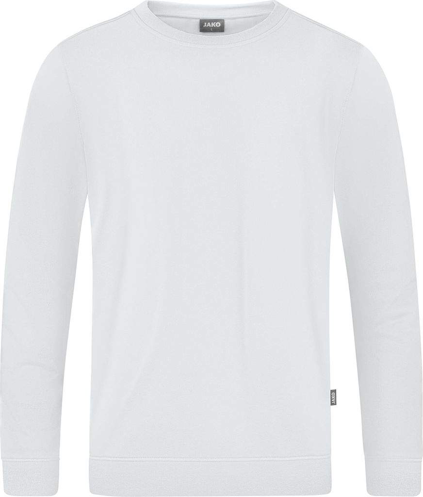 JAKO Unisex Sweat Doubletex, Farbe:weiß, Größe:S