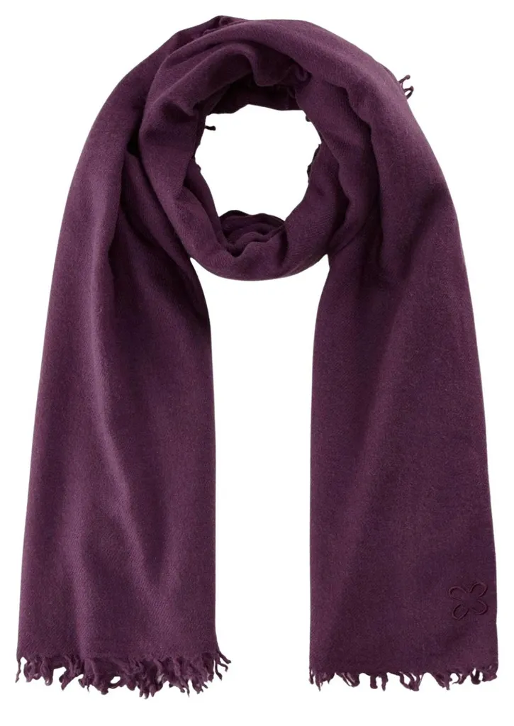 Écharpe Codello femme en laine violette 190 cm - Accessoire de luxe