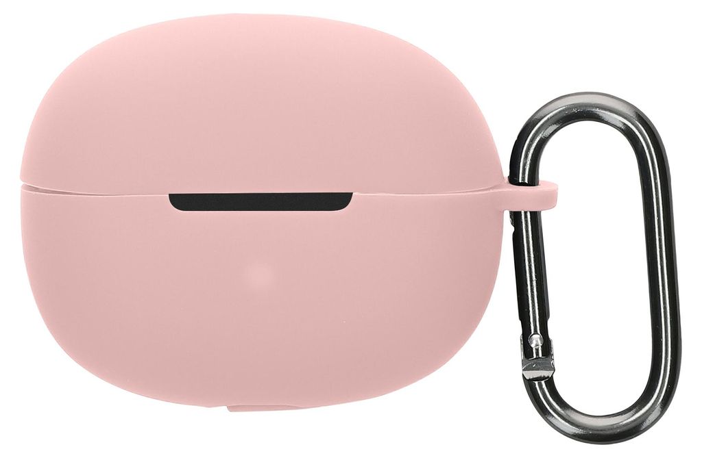 kwmobile Schutzhülle für Shokz OpenDots ONE Hülle - TPU Silikon Case für Kopfhörer Ladecase - stoßfestes Cover mit Karabiner - Altrosa