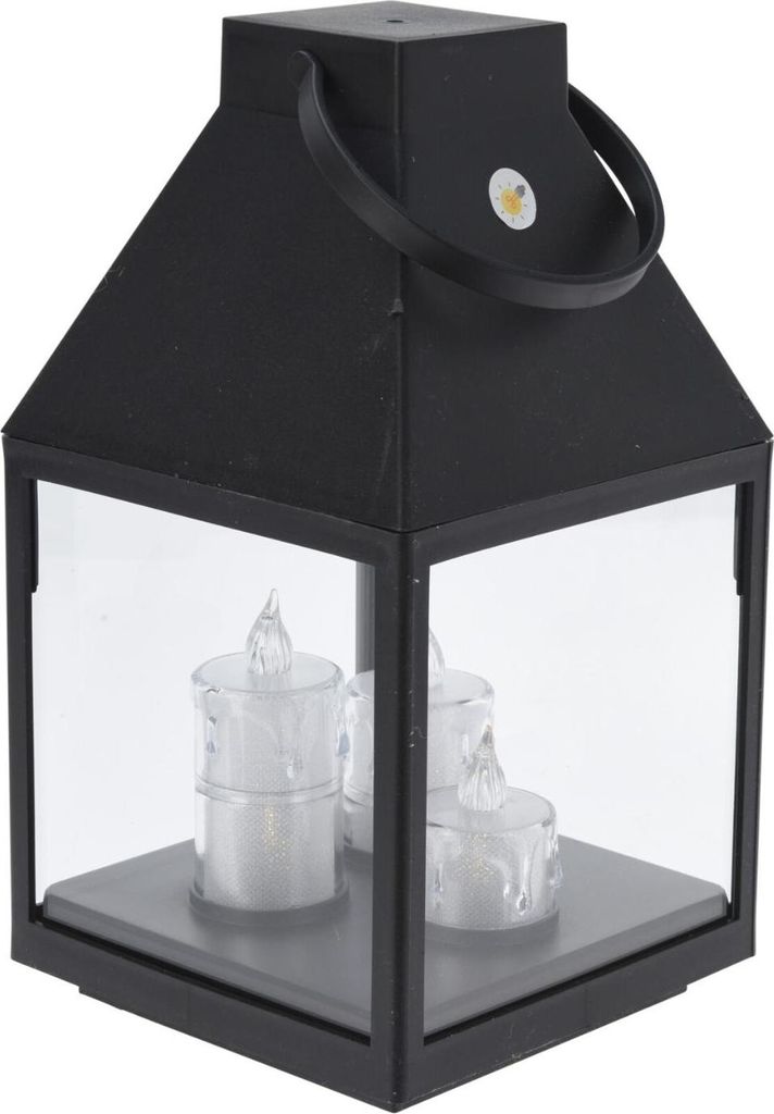 Lucerna se třemi LED svíčkami, 25 cm Obrázek produktu 