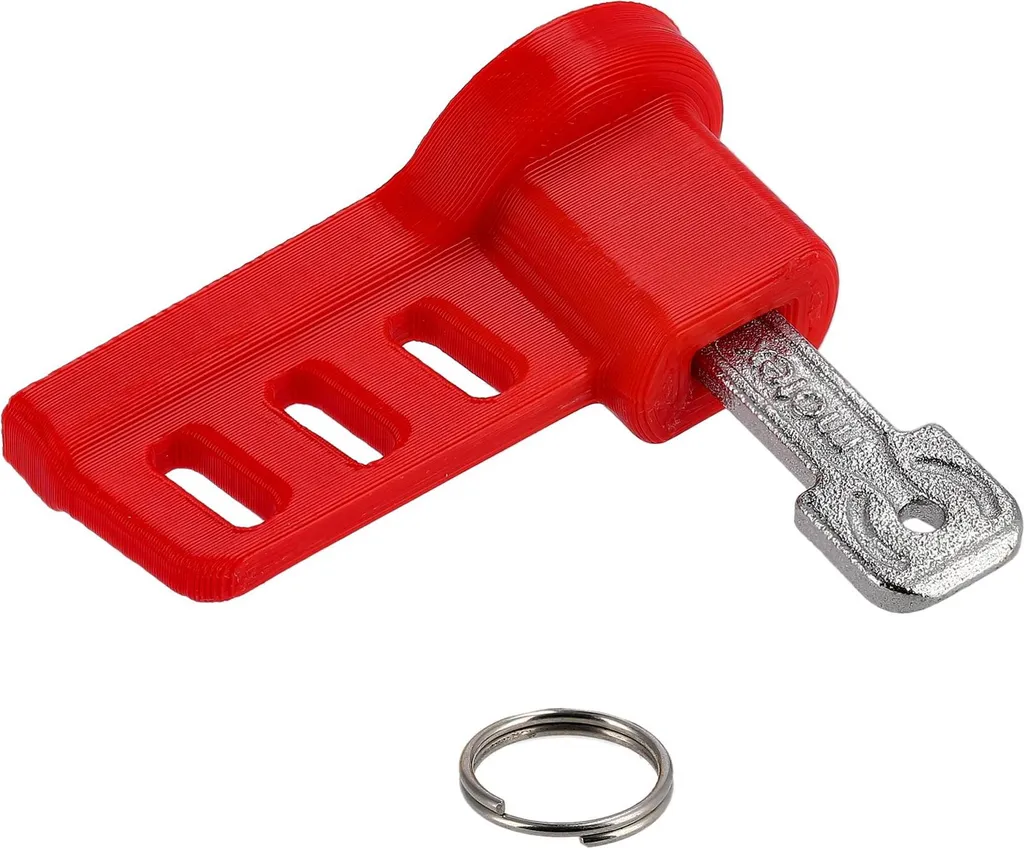 Chiave Accensione NXG 3D Simson S51 Rosso - Edizione Acciaio
