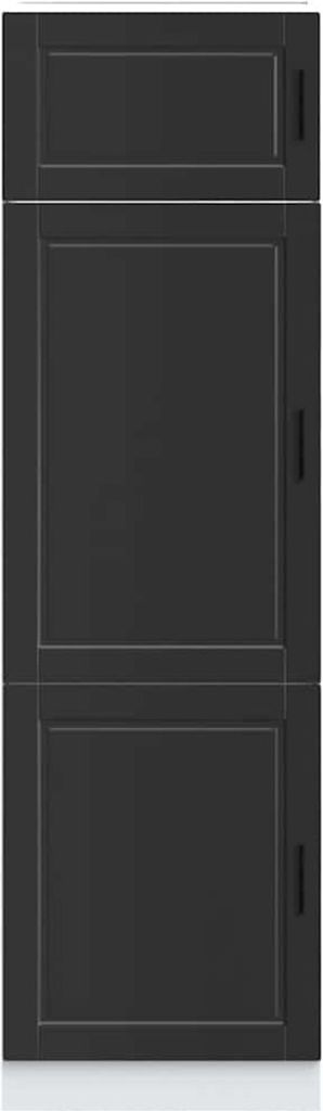 "2026 Aktion"Küchenschrank/Sideboard Küche Moderne - CLORIS - Buffetschrank - Porto Schwarz Holzwerkstoff - DEMöbel7363334