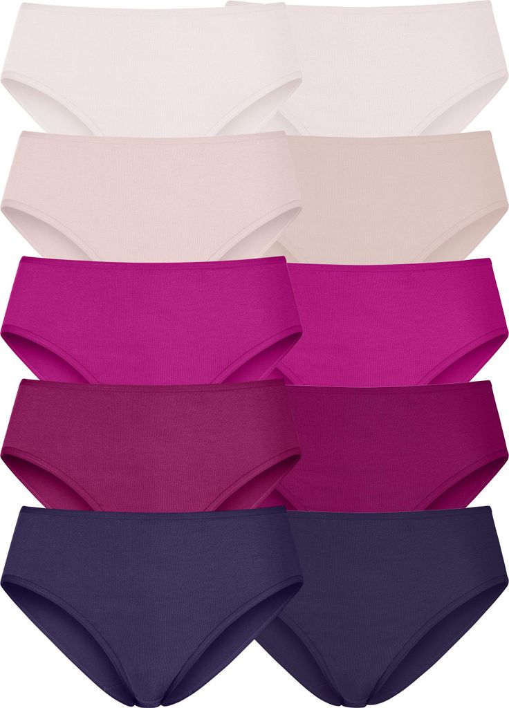 PETITE FLEUR Jazz-Pants Slips 10 -teilig beere Größe 48/50