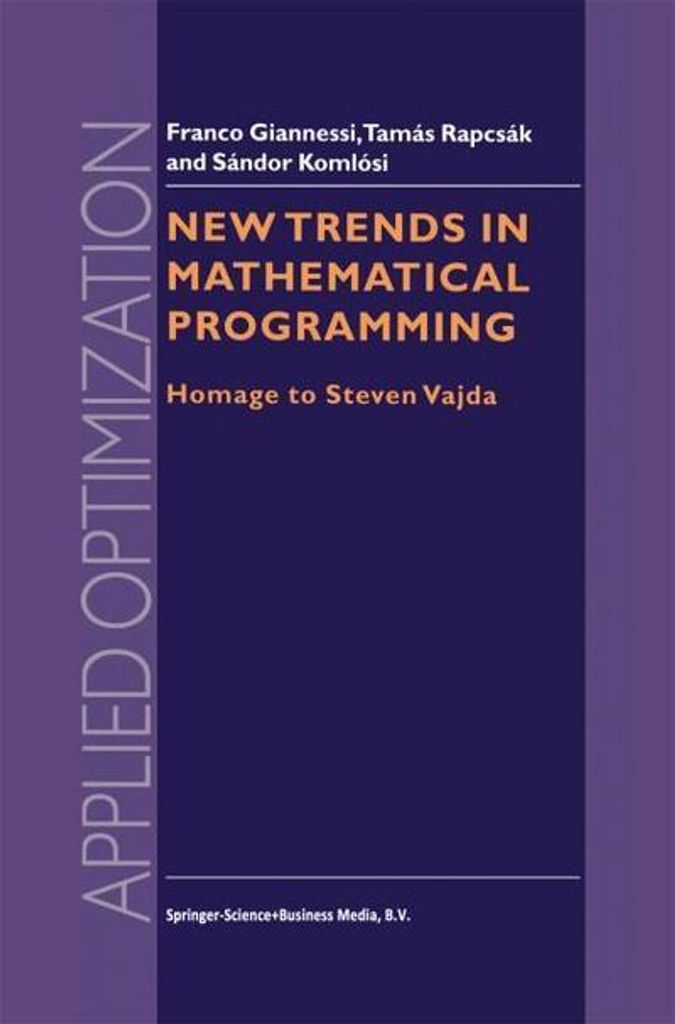 Neue Trends in der mathematischen Programmierung