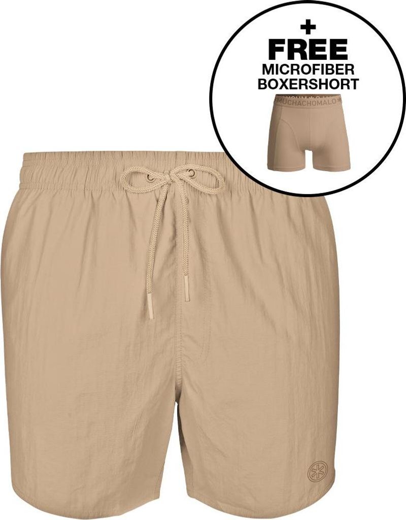 Muchachomalo Herren Badehose - 1 Stück - mit Mikrofaser Boxershort - SOLID2062-44 - M