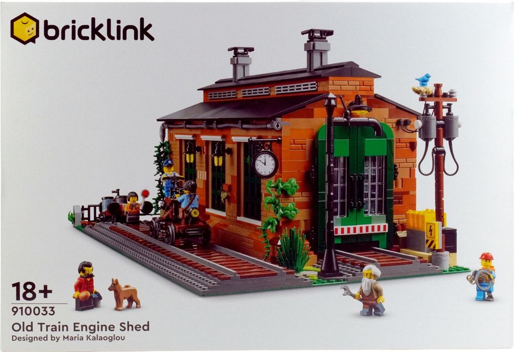 LEGO Bricklink Old Train Engine Shed Alter Lokschuppen - 910033 NEU! Teile 2331x