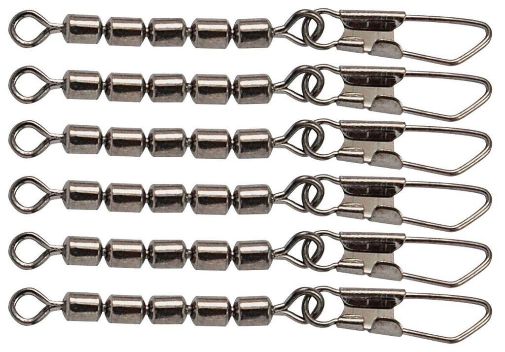Trout Master 5-fach Forellenwirbel mit Snap - 6 Wirbel, Produktbild 