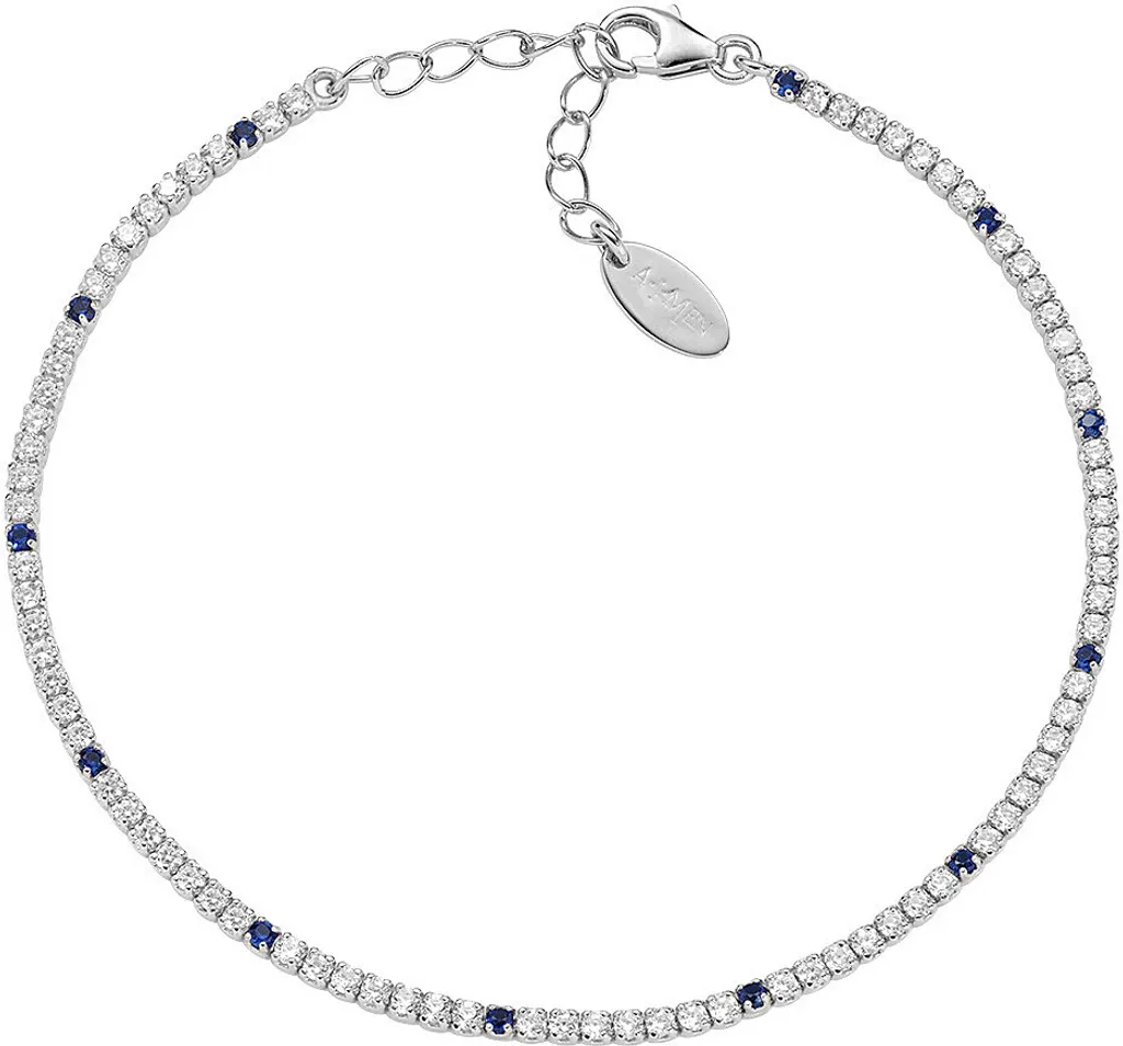 Bracciale Amen Tennis Mania Unisex Argento 925 - Specifiche e Vendita