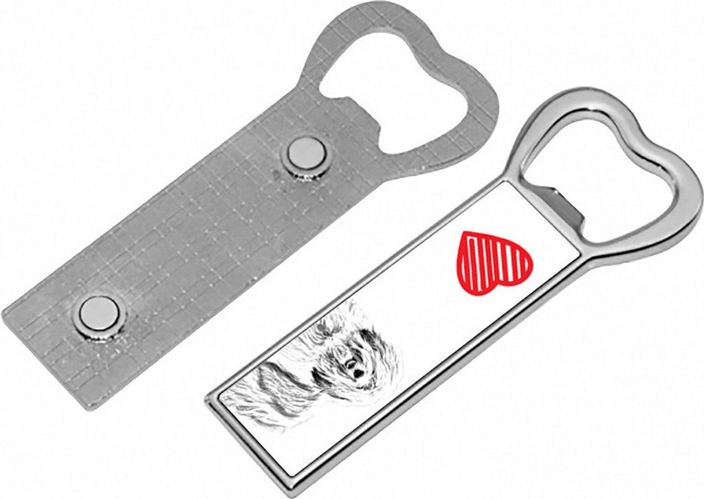 Polnischer Niederungshütehund, PON - Flaschenöffner mit Hund, personalisierter Flaschenöffner für den Kühlschrank, ein einzigartiges Geschenk ...