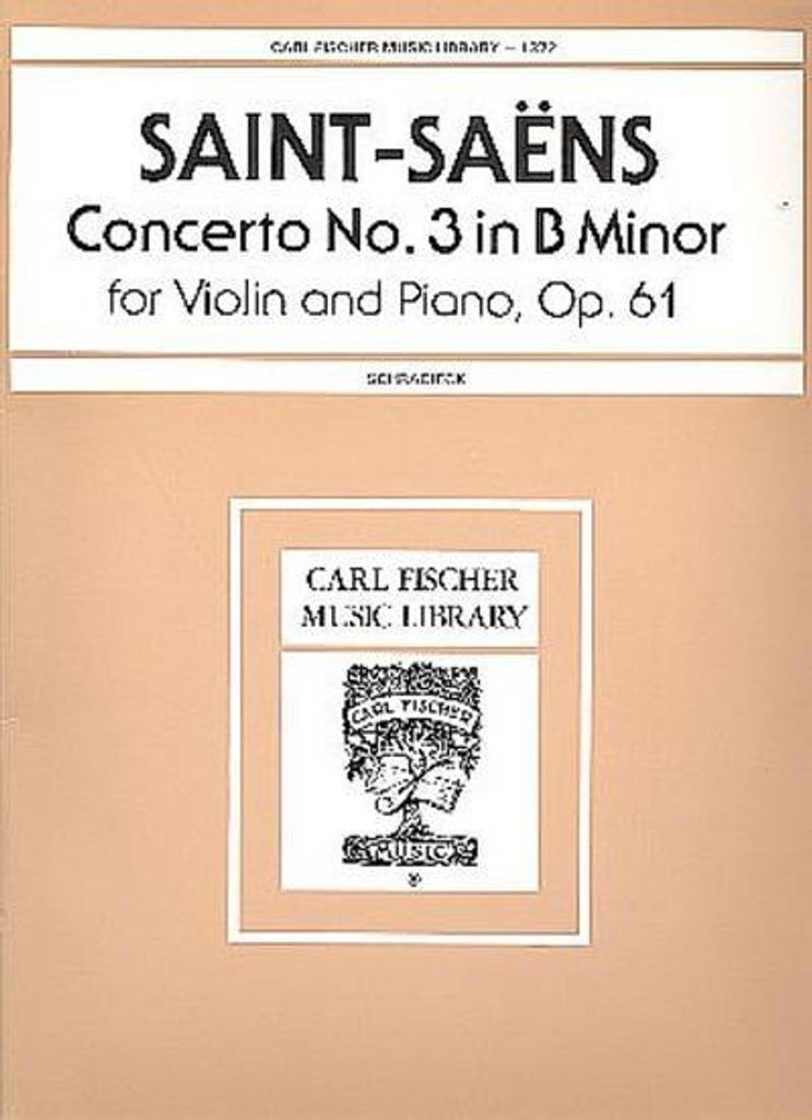 Concerto b minor no.3 op.61for violin and piano