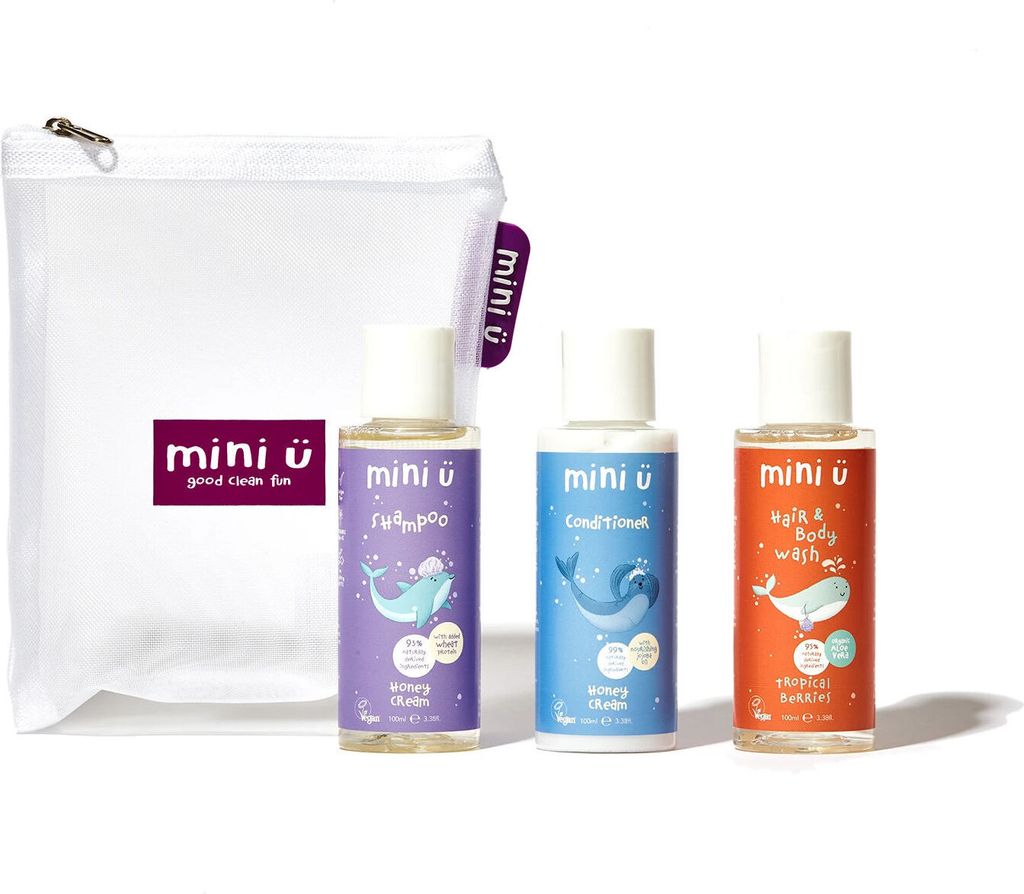 Mini-U Haar- und Hautpflege-Set: Shampoo, Spülung, Gel
