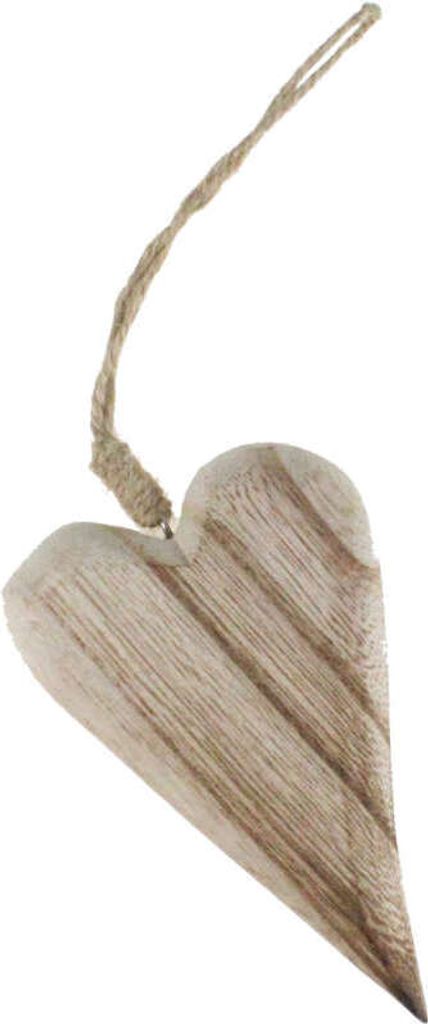 Hänger Holz Herz natur Landhaus Herzhänger Fensterdeko, Größe:16.5 x 10.5 x 1.5cm, Menge:1 St.