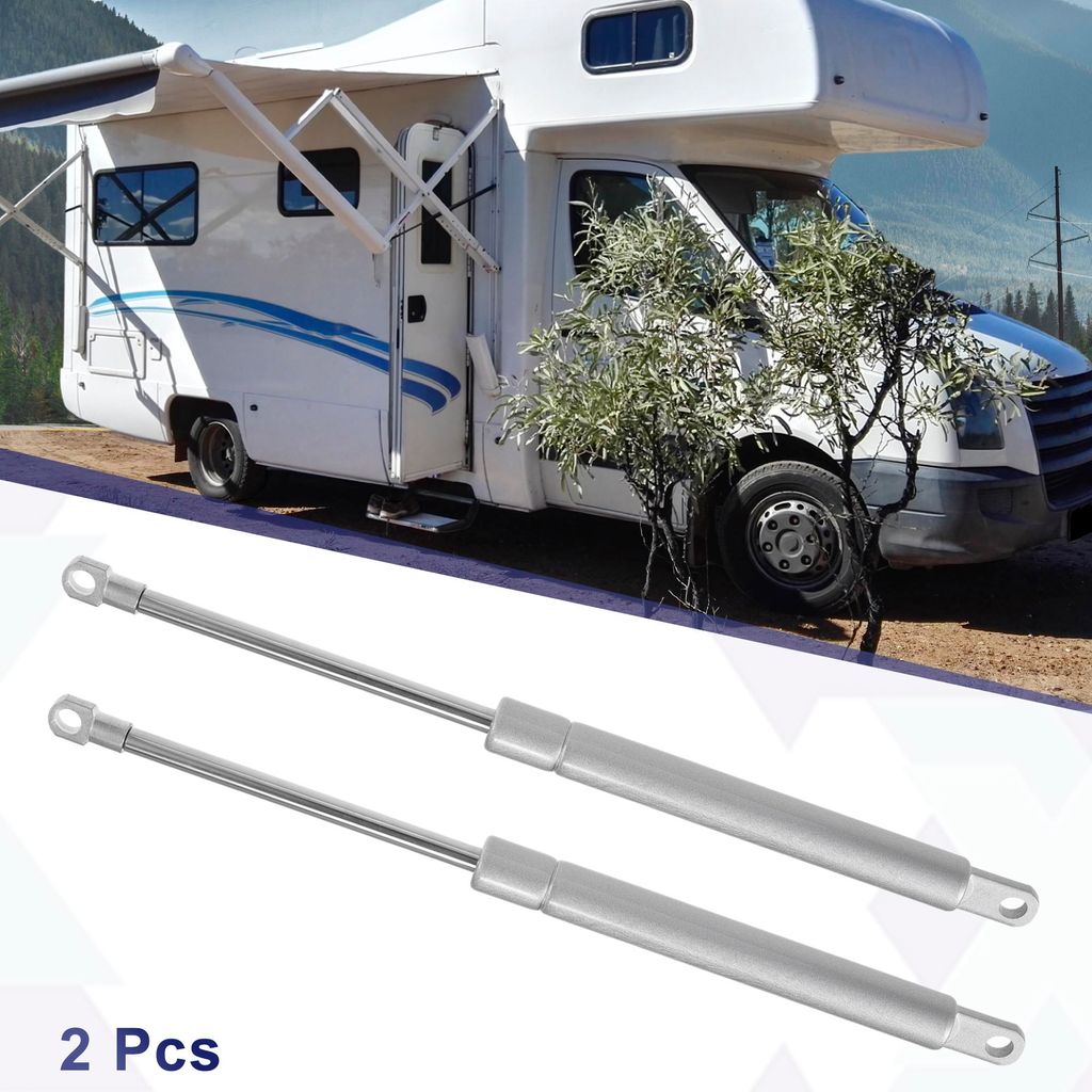 2 2 Stück 12 Zoll 90Ib/401N Silberton Lift Supports Struts Shocks Gas Spring Universal für Wohnmobil, Auto, LKW, Boot, Fenster, Schranktürabdeck...