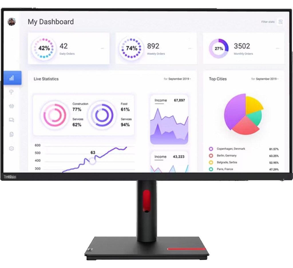 Lenovo ThinkVision T32p-30 LED display 80 cm (31.5") 3840 x Image du produit 
