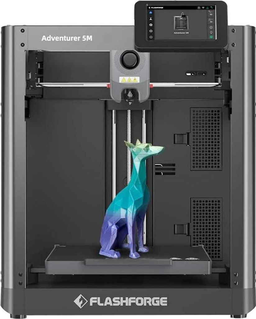 3D-Drucker - Adventurer 5M - Auto-Nivellierung - Geschwindigkeit 600 mm/s - Bauraum 220×220×220 mm - Präzision ±0,2 mm - Schichthöhe 0,1–0,4...