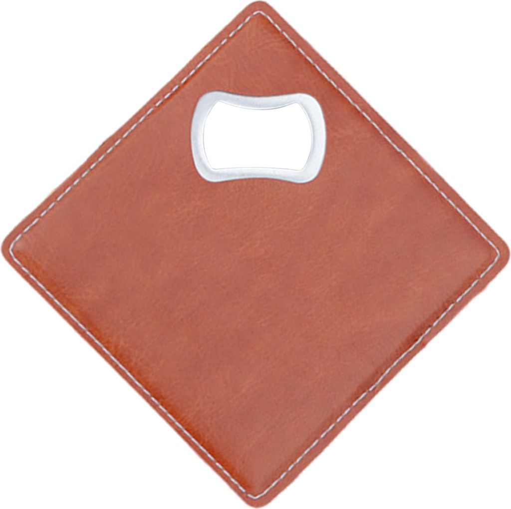 Flaschenöffner-Untersetzer-Set aus Edelstahl, 2-in-1-Flaschenöffner, Untersetzer, Bieröffner, Geschenk zur Einweihung, Geburtstag