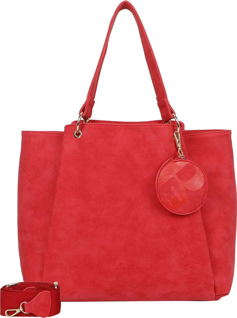 Sac Shopper Rouge Vegan Brigitte X Fritzi Jive - Finition Souple et Chic