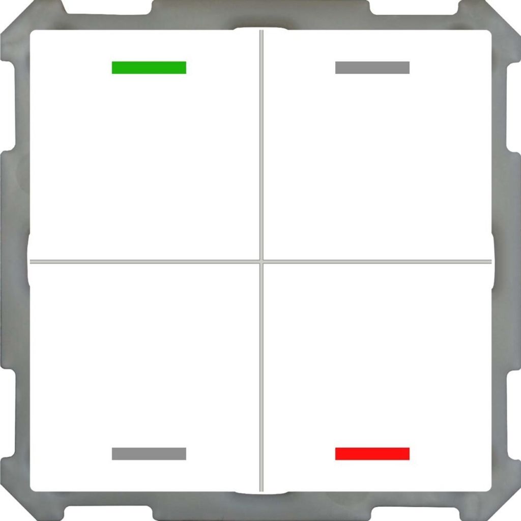 MDT technologies Taster Light 63 4-fach RGBW,Studiows,glä BE-TAL6304.01 (BE-TAL6304.01)