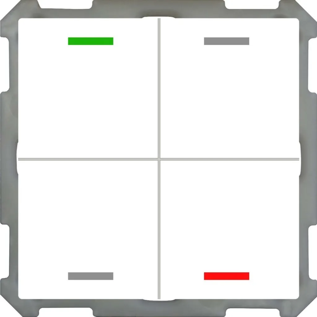 Bouton domotique KNX pour gestion lumière et chauffage MDT Light 63
