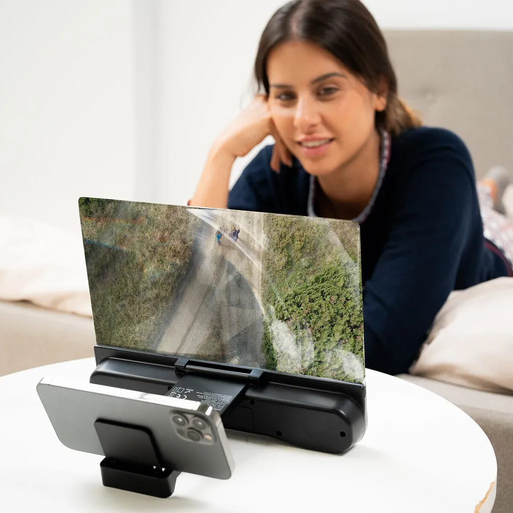 Supporto Telefono con Lente Ingrandimento e Altoparlante per Bambini