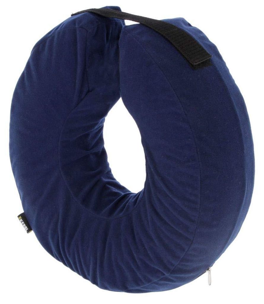Kerbl hondenkeelband, opblaasbaar, blauw, halsomvang 36-50 Productafbeelding 