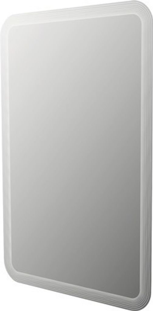 LED Badspiegel 60x90 cm Streifen abgerundet IP 44 (fremdkörper- und spritzwassergeschützt)