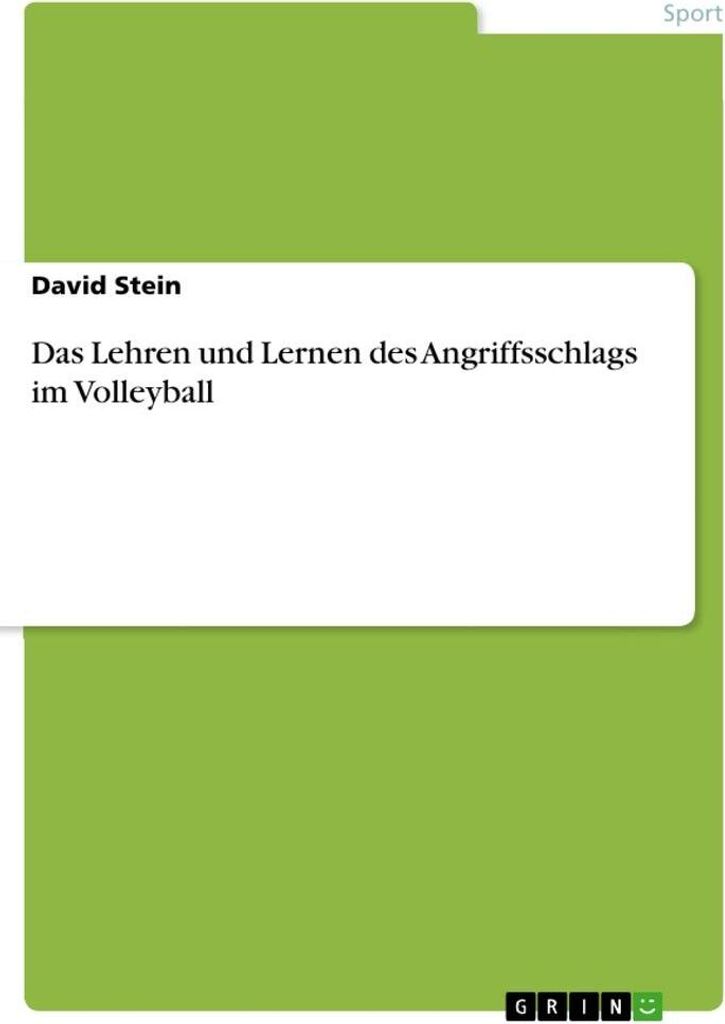 Das Lehren und Lernen des Angriffsschlags im Volleyball