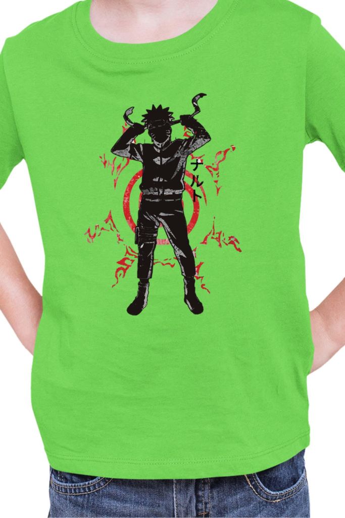 Kinder T-Shirt Naruto Naruto 05, 5-6 Jahr - 116 / Lime