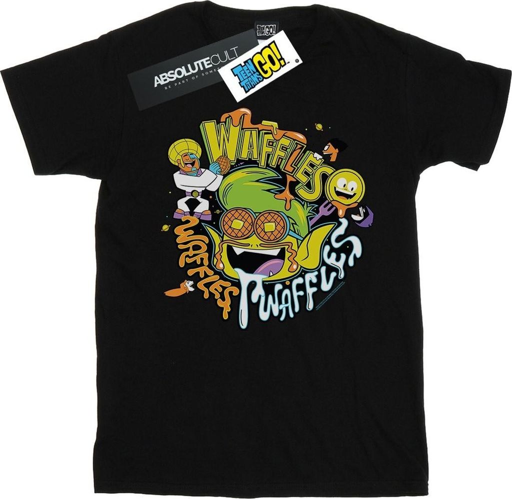 DC Comics - "Teen Titans Go Waffle Mania" T-Shirt für Herren BI52183 (XL) (Schwarz)