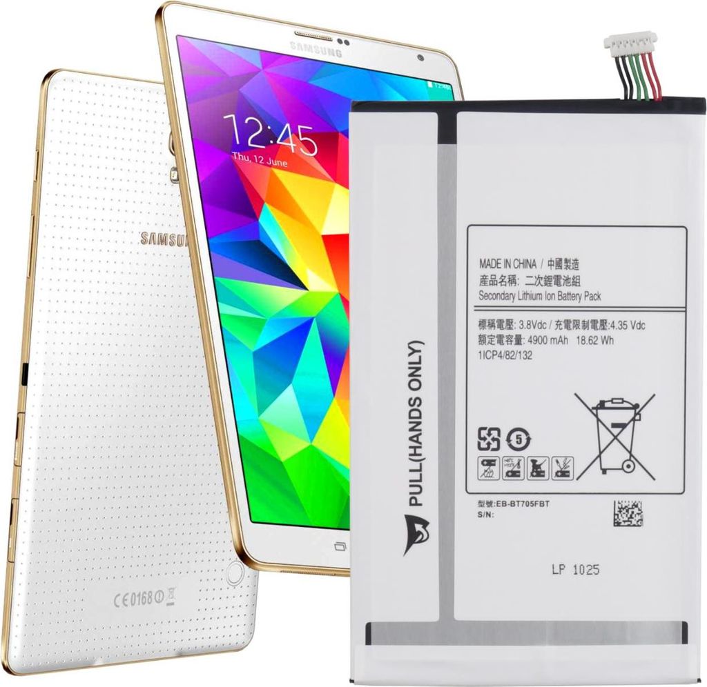 Akku für Samsung Galaxy Tab S 8.4 / T700 / T705 EB-BT705FBE 4900 mAh